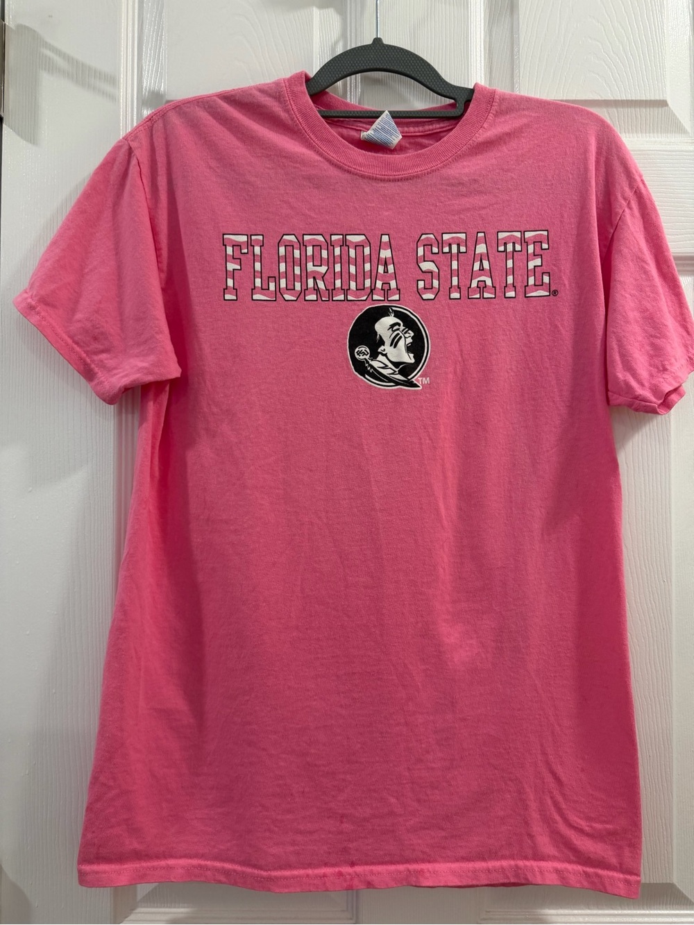 Gildan Pink Florida State Short Sleeve Tee
